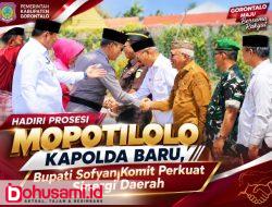 Hadiri Prosesi Mopotilolo Kapolda Baru, Bupati Sofyan Komit Perkuat Sinergi Daerah