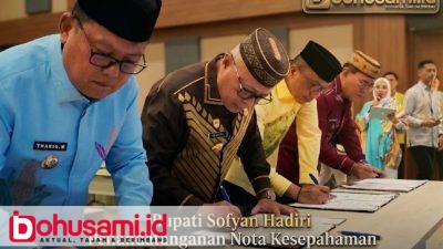 Bupati Sofyan Hadiri Penandatanganan Nota Kesepahaman Bersama Badan Bahasa Kemendikdasmen
